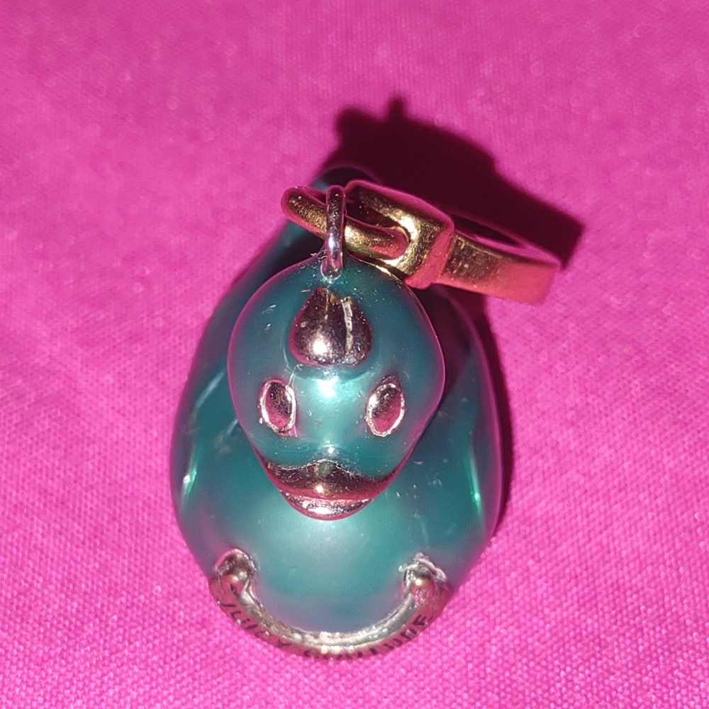 Blue rubber duck charm